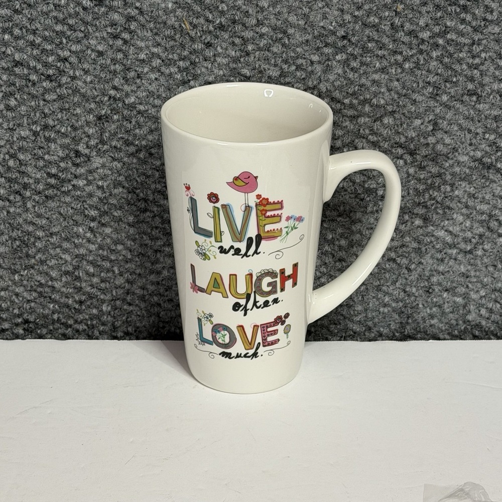 Natural Life Coffee Mug 16 Oz Live Laugh Love - Picture 2 of 6